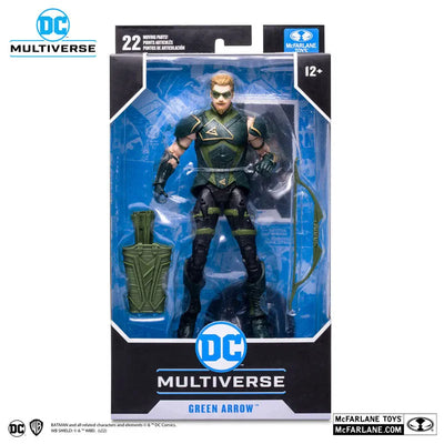 "DC Comics"DC Multiverse 7 Inch, Action Figure #141 Green Arrow [Injustice 2]ㅤ – McFarlane Toys – ActionFigureBrasil — com base expositora