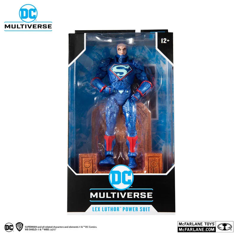 DC Comics - DC Multiverse: 7 Inch Action Figure - #146 Lex Luthor in Armor (Bule Suit) [Comic / Justice League: The Darkseid War]ㅤ – McFarlane Toys – ActionFigureBrasil