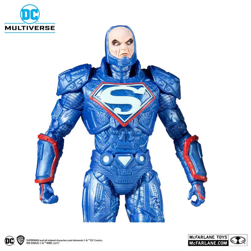DC Comics - DC Multiverse: 7 Inch Action Figure - #146 Lex Luthor in Armor (Bule Suit) [Comic / Justice League: The Darkseid War]ㅤ – McFarlane Toys – ActionFigureBrasil
