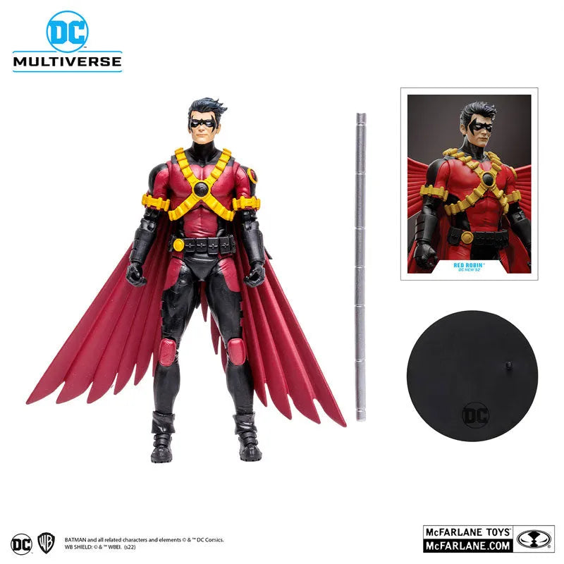 DC Comics - DC Multiverse: 7 Inch Action Figure - #152 Red Robin [Comic / The New 52]ㅤ – McFarlane Toys – ActionFigureBrasil