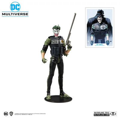"DC Comics" DC Multiverse 7Inch, Action Figure #018 Joker [Comic/White Knight]ㅤ – McFarlane Toys – ActionFigureBrasil