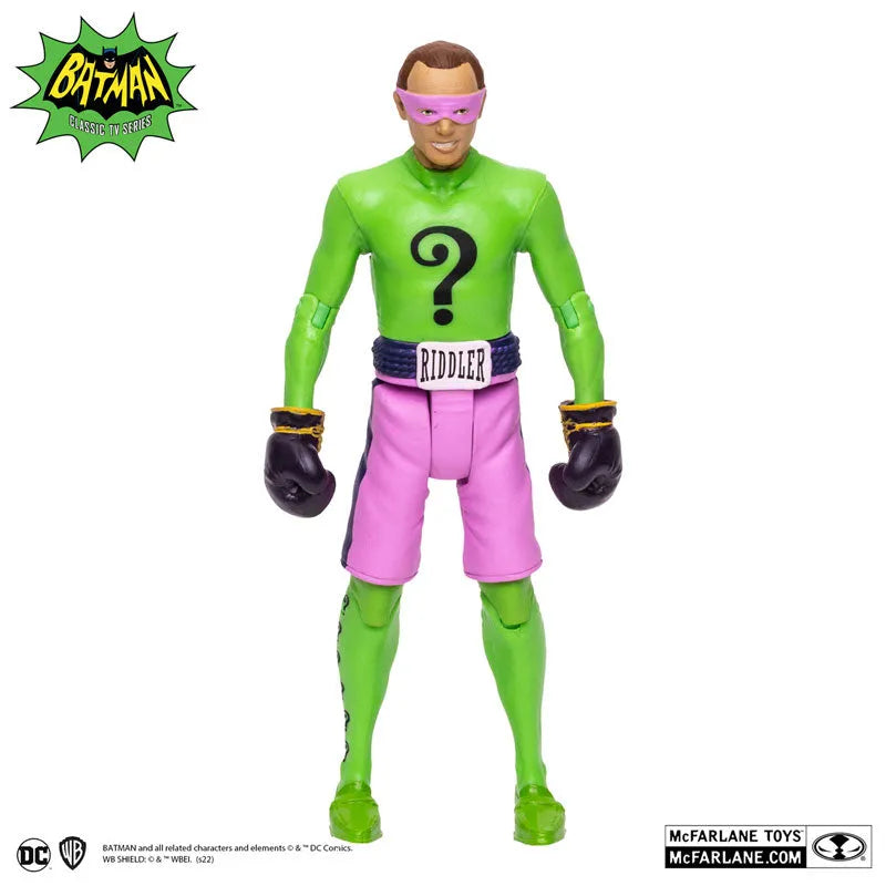 DC Comics DC Retro 6 Inch Action Figure #09 Riddler (Boxing) Batman 1966 TV Seriesㅤ – McFarlane Toys – ActionFigureBrasil