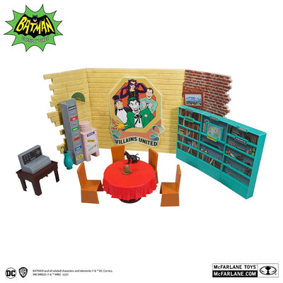 "DC Comics" DC Retro Play Set Villain's Hideout [TV Show "Batman 1966 TV Series"]ㅤ – McFarlane Toys – ActionFigureBrasil