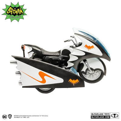 "DC Comics" DC Retro Vehicle Batcycle & Sidecar [TV Show "Batman 1966 TV Series"]ㅤ – McFarlane Toys – ActionFigureBrasil