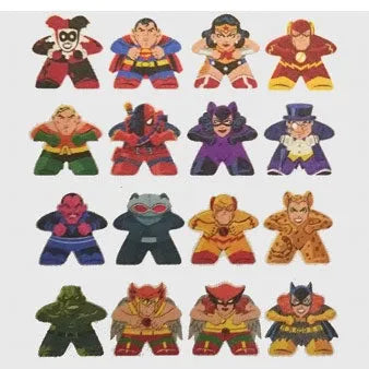 DC Comics - Mighty Meeples Series 1: 24Pack BOXㅤ – Cryptozoic – ActionFigureBrasil — ângulo diferente
