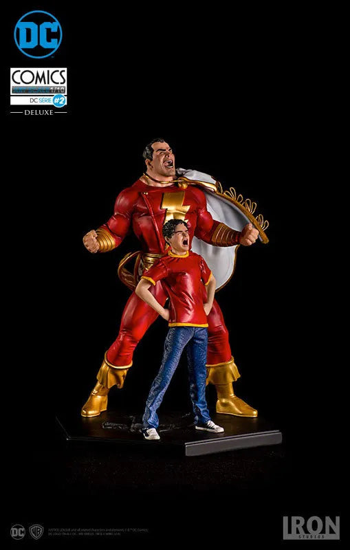 DC Comics - Shazam & Billy Batson 1/10 Art Scale Statueㅤ – Iron Studios – ActionFigureBrasil