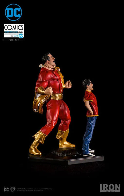 DC Comics - Shazam & Billy Batson 1/10 Art Scale Statueㅤ – Iron Studios – ActionFigureBrasil