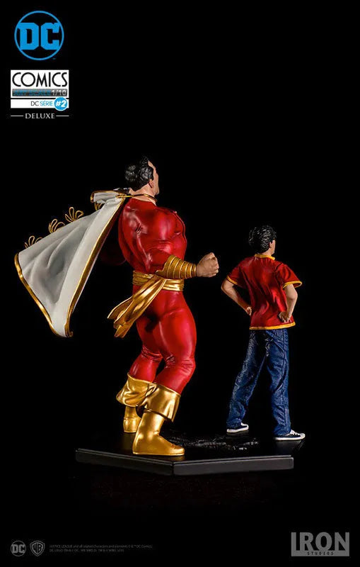 DC Comics - Shazam & Billy Batson 1/10 Art Scale Statueㅤ – Iron Studios – ActionFigureBrasil