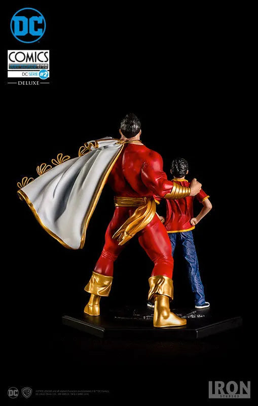 DC Comics - Shazam & Billy Batson 1/10 Art Scale Statueㅤ – Iron Studios – ActionFigureBrasil