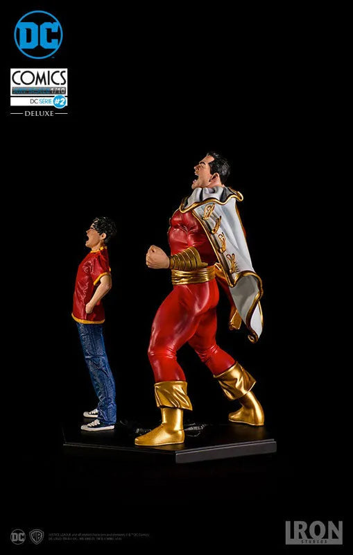 DC Comics - Shazam & Billy Batson 1/10 Art Scale Statueㅤ – Iron Studios – ActionFigureBrasil