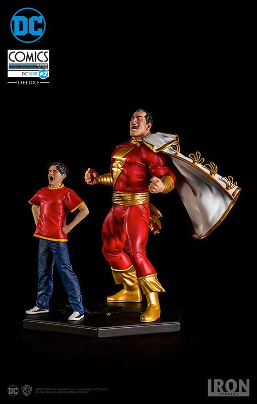 DC Comics - Shazam & Billy Batson 1/10 Art Scale Statueㅤ – Iron Studios – ActionFigureBrasil