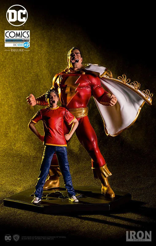 DC Comics - Shazam & Billy Batson 1/10 Art Scale Statueㅤ – Iron Studios – ActionFigureBrasil