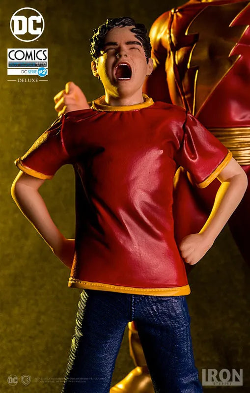 DC Comics - Shazam & Billy Batson 1/10 Art Scale Statueㅤ – Iron Studios – ActionFigureBrasil
