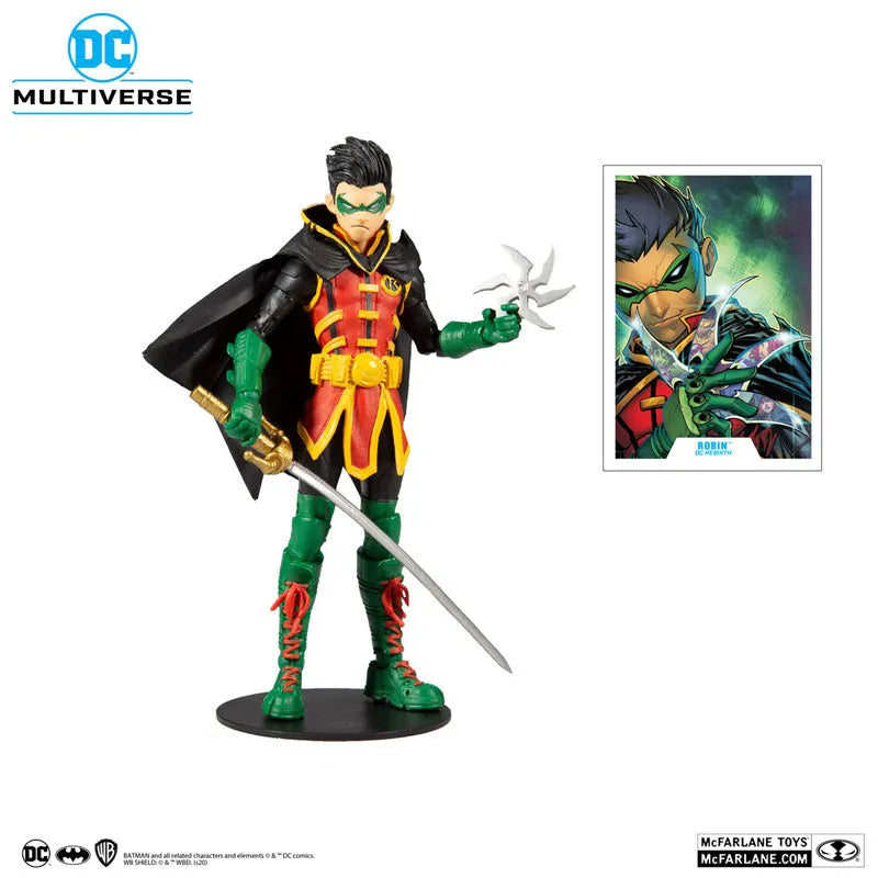 DC Multiverse 7 Inch Action Figure Robin (Damian Wayne) [Comic/Teen Titans]ㅤ – McFarlane Toys – ActionFigureBrasil