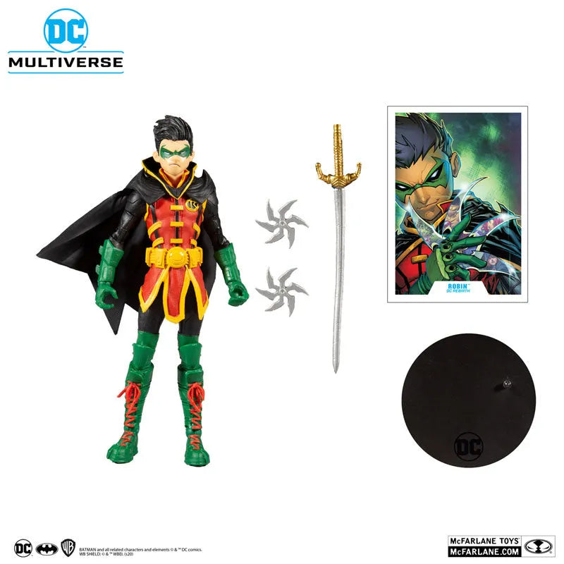DC Multiverse 7 Inch Action Figure Robin (Damian Wayne) [Comic/Teen Titans]ㅤ – McFarlane Toys – ActionFigureBrasil