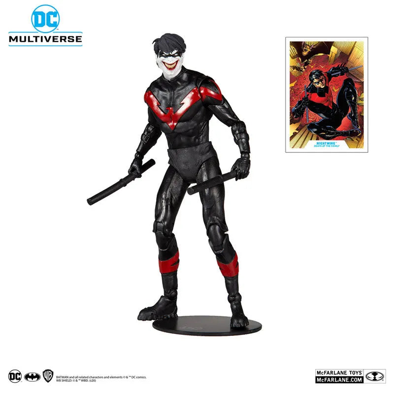 DC Multiverse Action Figure #050 Nightwing, Joker [Comic/Death of the Family]ㅤ – McFarlane Toys – ActionFigureBrasil
