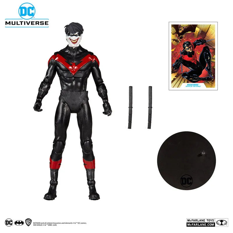 DC Multiverse Action Figure #050 Nightwing, Joker [Comic/Death of the Family]ㅤ – McFarlane Toys – ActionFigureBrasil