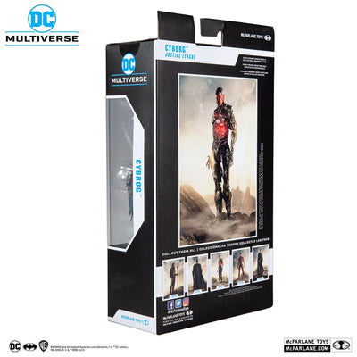 DC Multiverse Action Figure #061 Cyborg "Zack Snyder's Justice League"ㅤ – McFarlane Toys – ActionFigureBrasil — ângulo diferente