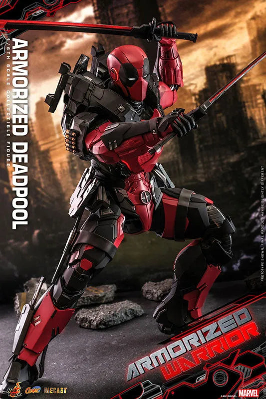 Deadpool - Comic Masterpiece Diecast - Marvel Comics - 1/6- Armorized Warrior Collection - Armorized Deadpool (Hot Toys)ㅤ – Hot Toys – ActionFigureBrasil