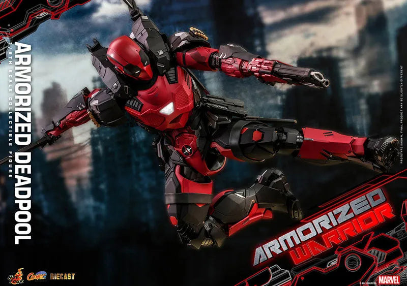 Deadpool - Comic Masterpiece Diecast - Marvel Comics - 1/6- Armorized Warrior Collection - Armorized Deadpool (Hot Toys)ㅤ – Hot Toys – ActionFigureBrasil