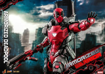Deadpool - Comic Masterpiece Diecast - Marvel Comics - 1/6- Armorized Warrior Collection - Armorized Deadpool (Hot Toys)ㅤ – Hot Toys – ActionFigureBrasil — ambientada