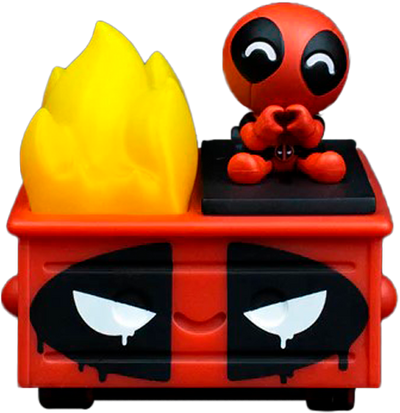 Deadpool Dumpster Fire – 100% Soft – ActionFigure Brasil — iluminação de estúdio