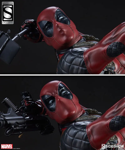Deadpool Heat-Seeker - LIMITED EDITION: 2500 (Exclusive) – Sideshow Collectibles – ActionFigure Brasil — detalhe do produto