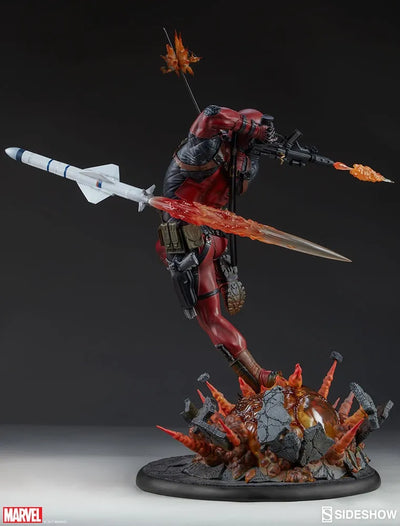 Deadpool Heat-Seeker - LIMITED EDITION: 2500 (Exclusive) – Sideshow Collectibles – ActionFigure Brasil — ângulo diferente