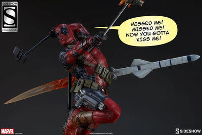 Deadpool Heat-Seeker - LIMITED EDITION: 2500 (Exclusive) – Sideshow Collectibles – ActionFigure Brasil — iluminação de estúdio