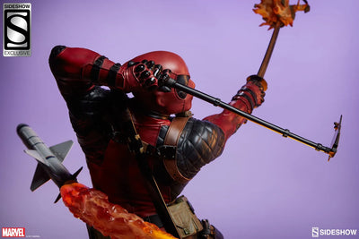 Deadpool Heat-Seeker - LIMITED EDITION: 2500 (Exclusive) – Sideshow Collectibles – ActionFigure Brasil — detalhe do produto