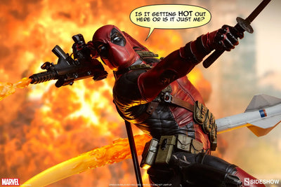 Deadpool Heat-Seeker - LIMITED EDITION: 2500 (Exclusive) – Sideshow Collectibles – ActionFigure Brasil — ambientada