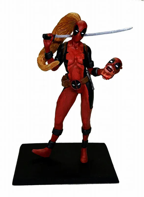 Deadpool - Lady Deadpool with Headpool 1/32 Metal Miniature 408164ㅤ – Factory Entertainment – ActionFigureBrasil