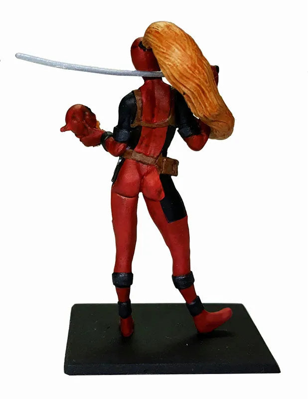 Deadpool - Lady Deadpool with Headpool 1/32 Metal Miniature 408164ㅤ – Factory Entertainment – ActionFigureBrasil