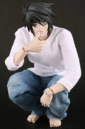 Death Note - L - Real Action Heroes - 332 (Medicom Toy)ㅤ – Medicom – ActionFigureBrasil