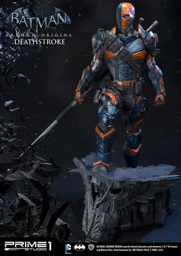 Deathstroke (Exclusive Version) Batman: Arkham Origins – Prime1Studio – ActionFigure Brasil