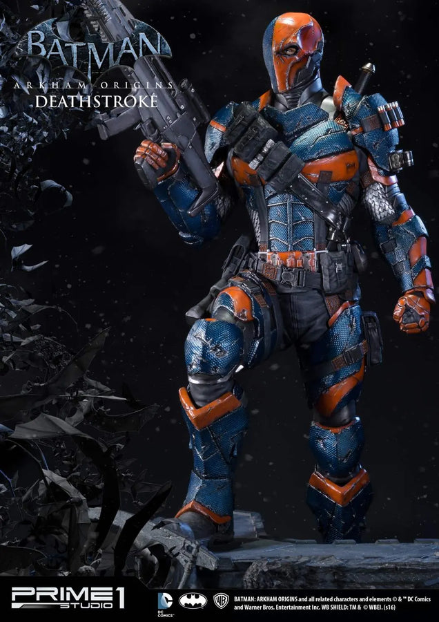 Deathstroke (Exclusive Version) Batman: Arkham Origins – Prime1Studio – ActionFigure Brasil
