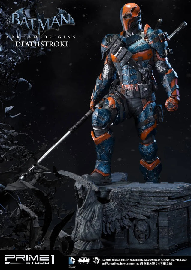 Deathstroke (Exclusive Version) Batman: Arkham Origins – Prime1Studio – ActionFigure Brasil