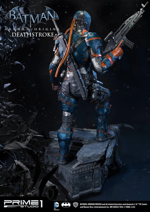 Deathstroke (Exclusive Version) Batman: Arkham Origins – Prime1Studio – ActionFigure Brasil