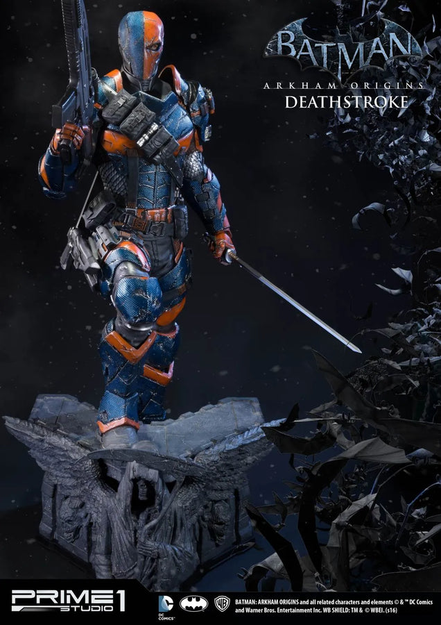 Deathstroke (Exclusive Version) Batman: Arkham Origins – Prime1Studio – ActionFigure Brasil
