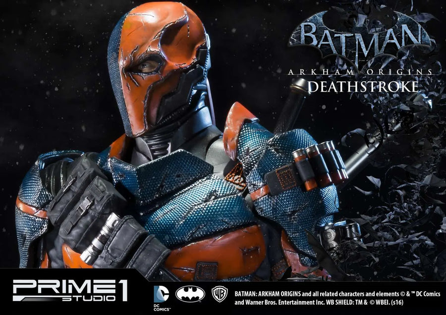 Deathstroke (Exclusive Version) Batman: Arkham Origins – Prime1Studio – ActionFigure Brasil