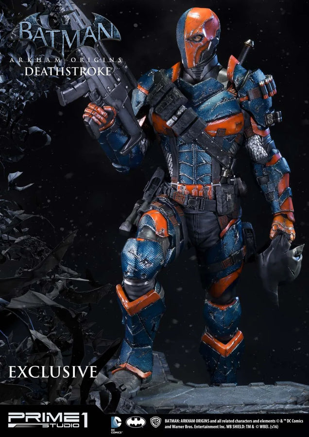 Deathstroke (Exclusive Version) Batman: Arkham Origins – Prime1Studio – ActionFigure Brasil