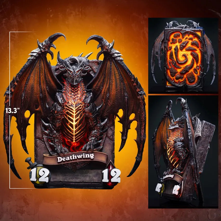 Deathwing 3D Art Frame – HEX Collectibles – ActionFigure Brasil