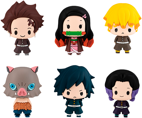 Demon Slayer Set (Vol 1.) Chokorin Mascot – MegaHouse – ActionFigure Brasil