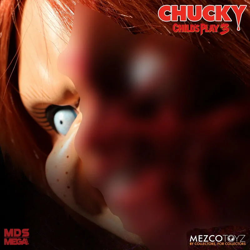 Designer Series / Child's Play 3: Pizza Face Chucky 15 Inch Mega Scale Figure with Sound(Provisional Pre-order)ㅤ – Mezco – ActionFigureBrasil