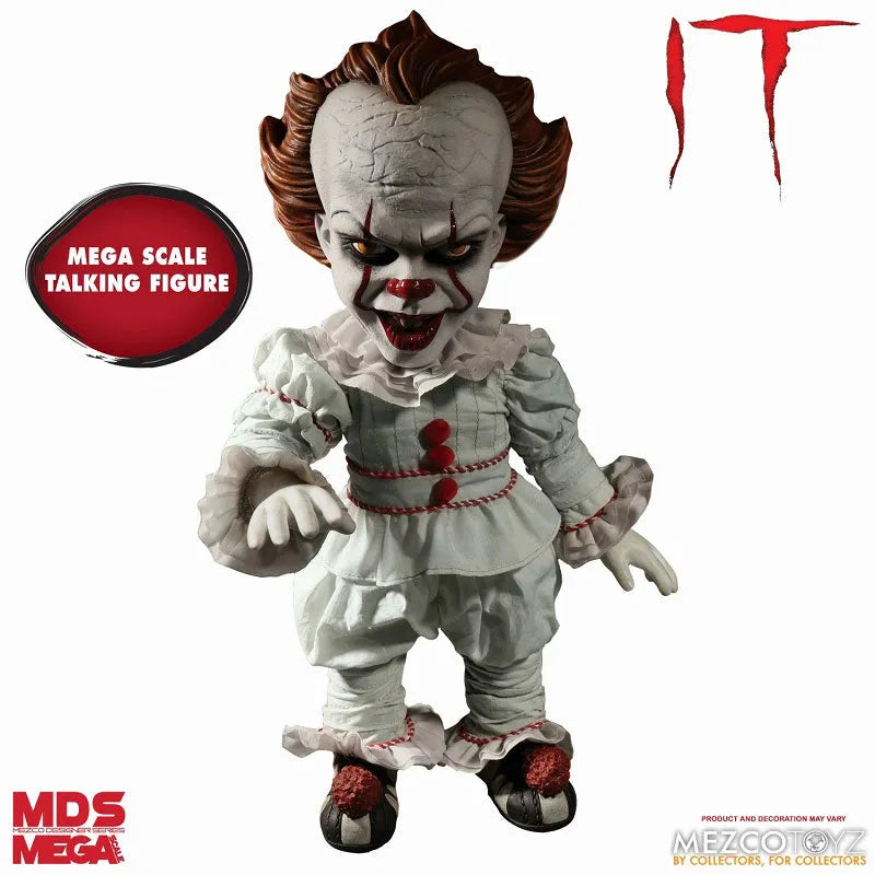 Designer Series / IT: Pennywise 15 Inch Mega Scale Figure with Sound(Provisional Pre-order)ㅤ – Mezco – ActionFigureBrasil