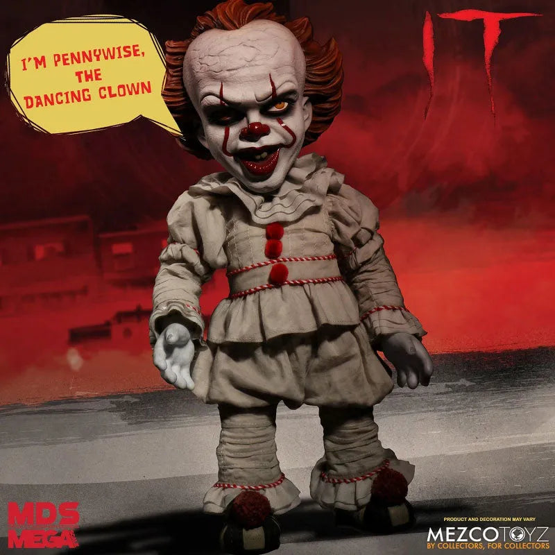 Designer Series / IT: Pennywise 15 Inch Mega Scale Figure with Sound(Provisional Pre-order)ㅤ – Mezco – ActionFigureBrasil