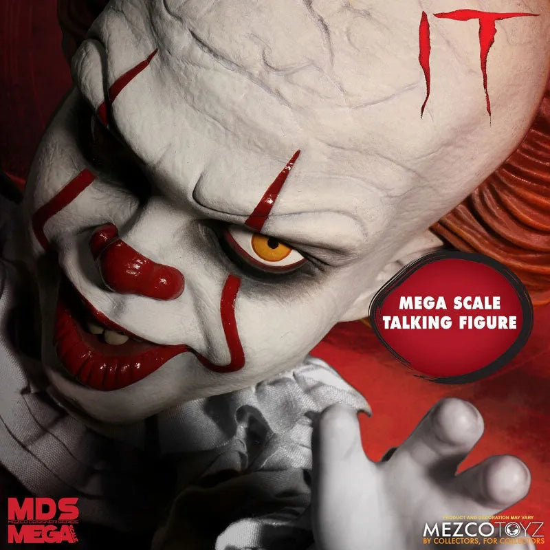 Designer Series / IT: Pennywise 15 Inch Mega Scale Figure with Sound(Provisional Pre-order)ㅤ – Mezco – ActionFigureBrasil