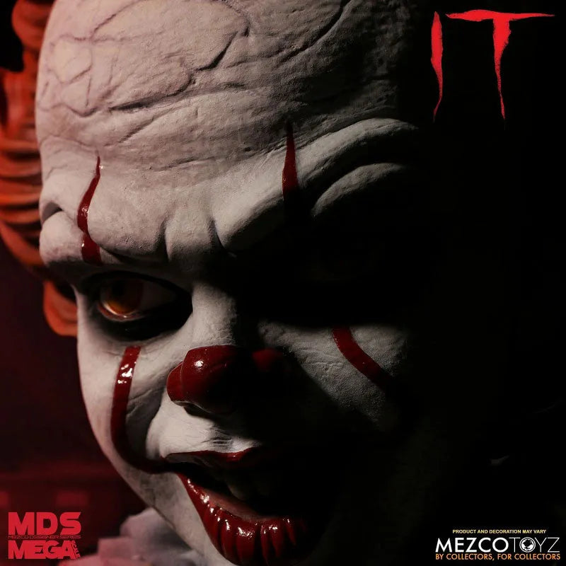 Designer Series / IT: Pennywise 15 Inch Mega Scale Figure with Sound(Provisional Pre-order)ㅤ – Mezco – ActionFigureBrasil