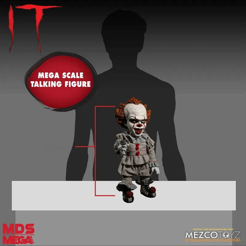Designer Series / IT: Pennywise 15 Inch Mega Scale Figure with Sound(Provisional Pre-order)ㅤ – Mezco – ActionFigureBrasil