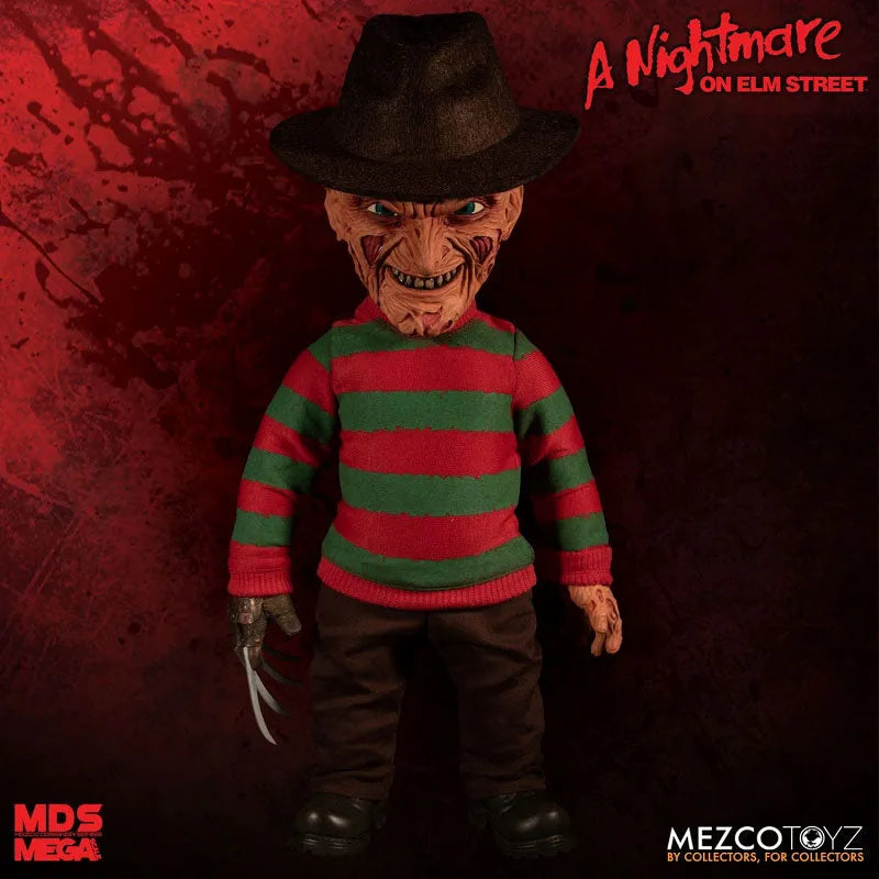 Designer Series / Nightmare on Elm Street: Freddy Krueger 15 Inch Mega Scale Figure with Soundㅤ – Mezco – ActionFigureBrasil